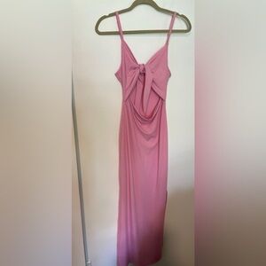 Lyaner Pink Maxi Spaghetti Strap Slip Dress Women’s Medium